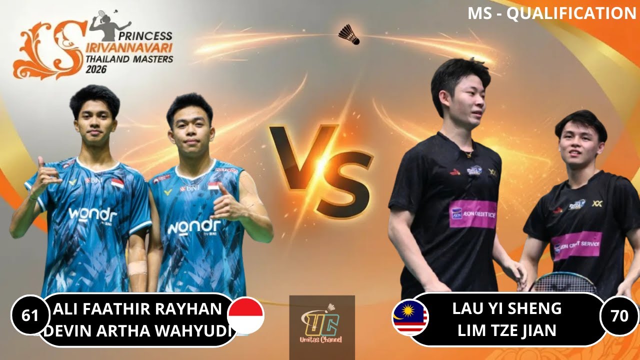 ALI FAATHIR RAYHAN/DEVIN ARTHA W (INA) VS LAU YI SHENG/LIM TZE JIAN (MAS) | Q THAILAND MASTERS 2026