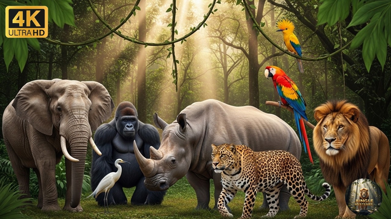 Untamed Africa 4K 🌍 Wild African Jungle Animals & Relaxing Nature Sounds