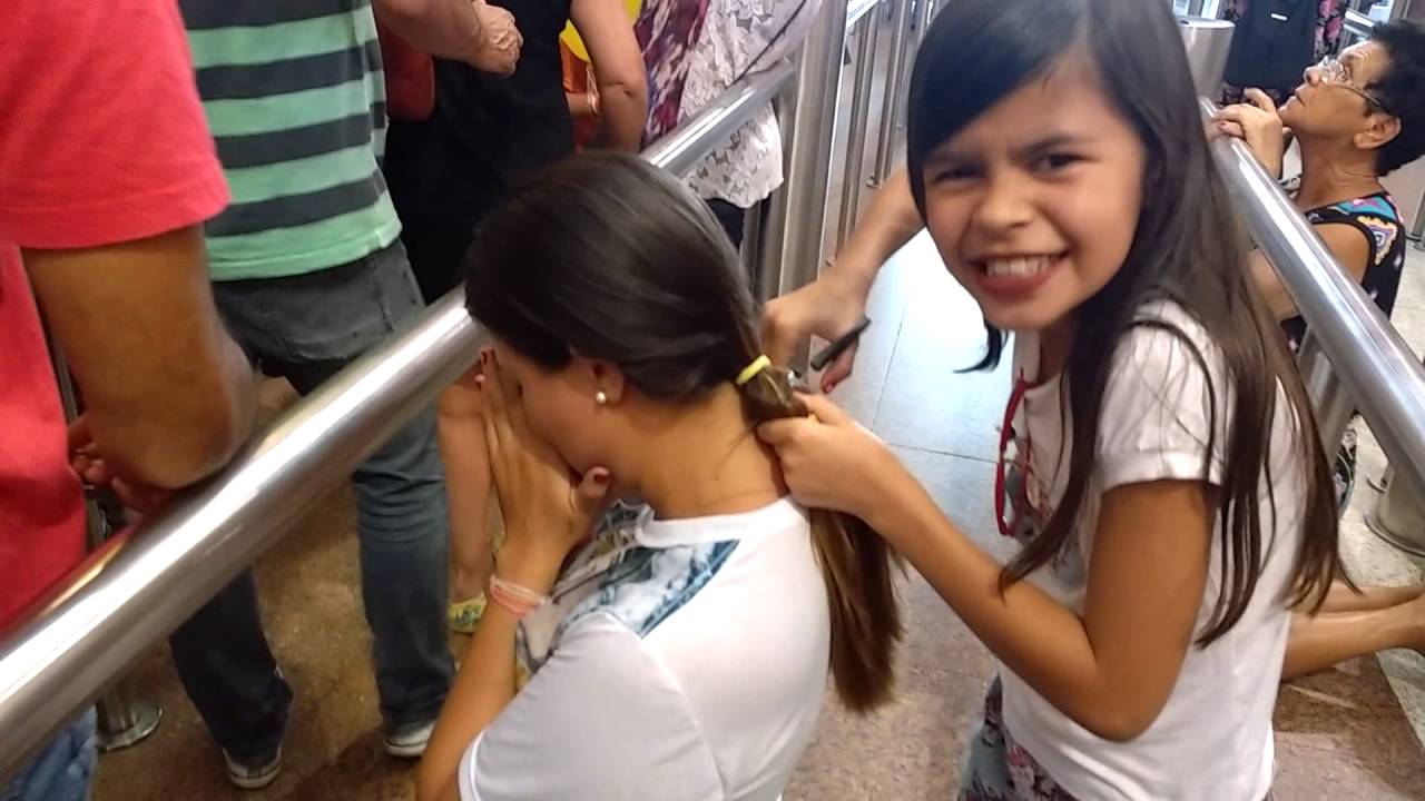 MINHA FILHA CORTOU MEU CABELO# VEJA NO QUE DEU!