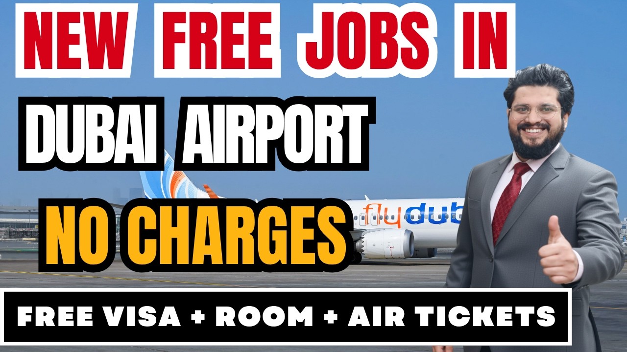 FlyDubai Airline Jobs In Dubai Airport With Free Visa + Room + Air Tickets 2026 | Dubai Airport Jobs