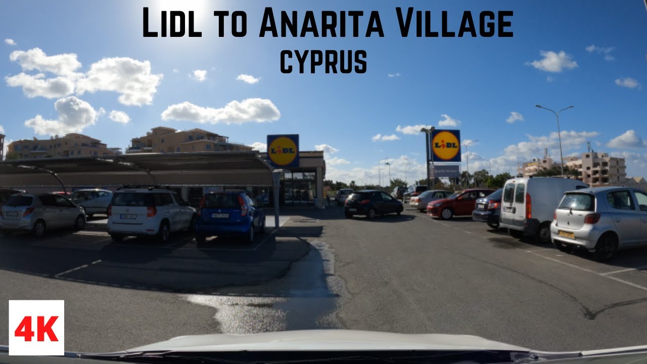 Driving from LIDL *TOMB of KINGS* to Anarita Village in Paphos CYPRUS 🇨🇾 4K (60fps)