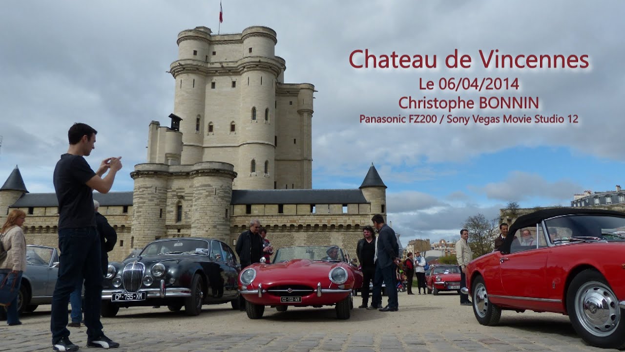 Château de Vincennes : Rassemblement de voitures anciennes 06/04/2014