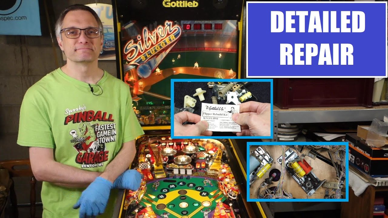 Flipper rebuild - Gottlieb Silver Slugger - all the details