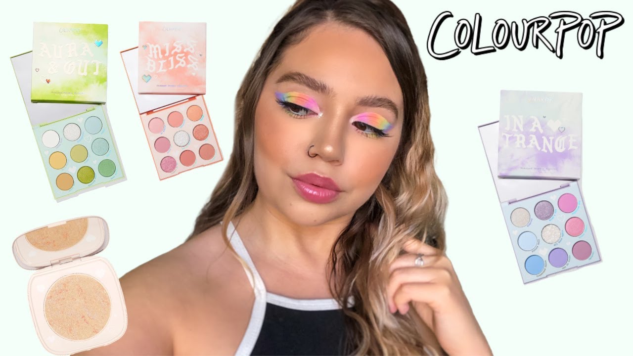 COLOURPOP TIE DYE PASTEL COLLECTION | SWATCHES, REVIEW + TUTORIAL | Makeupbytreenz