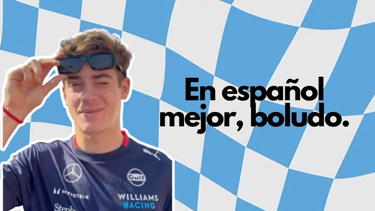 Franco Colapinto being HIMSELF for (almost) 4 minutes straight
