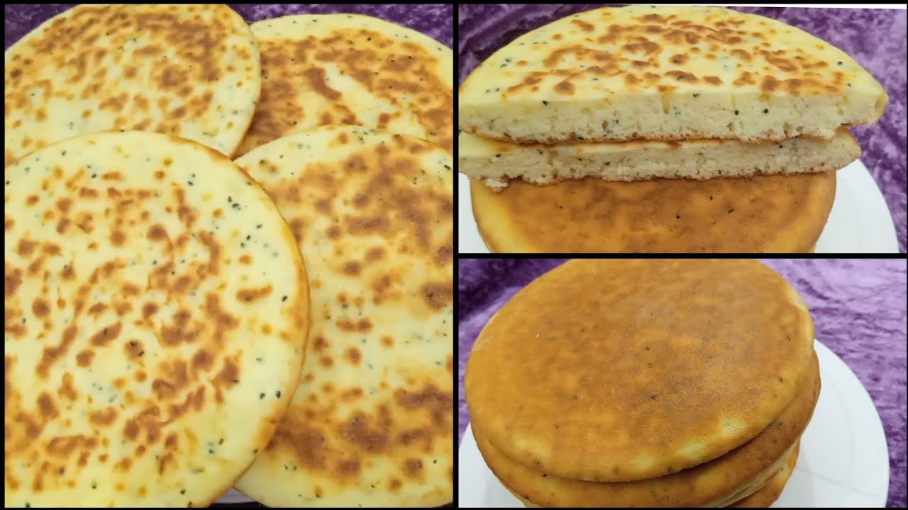 خبز بدون عجن بدون اختمار👌بدون غلوتين بدون دهون😋 بدون سكر وبدون دقيق مصنع🥢سهل وسريع