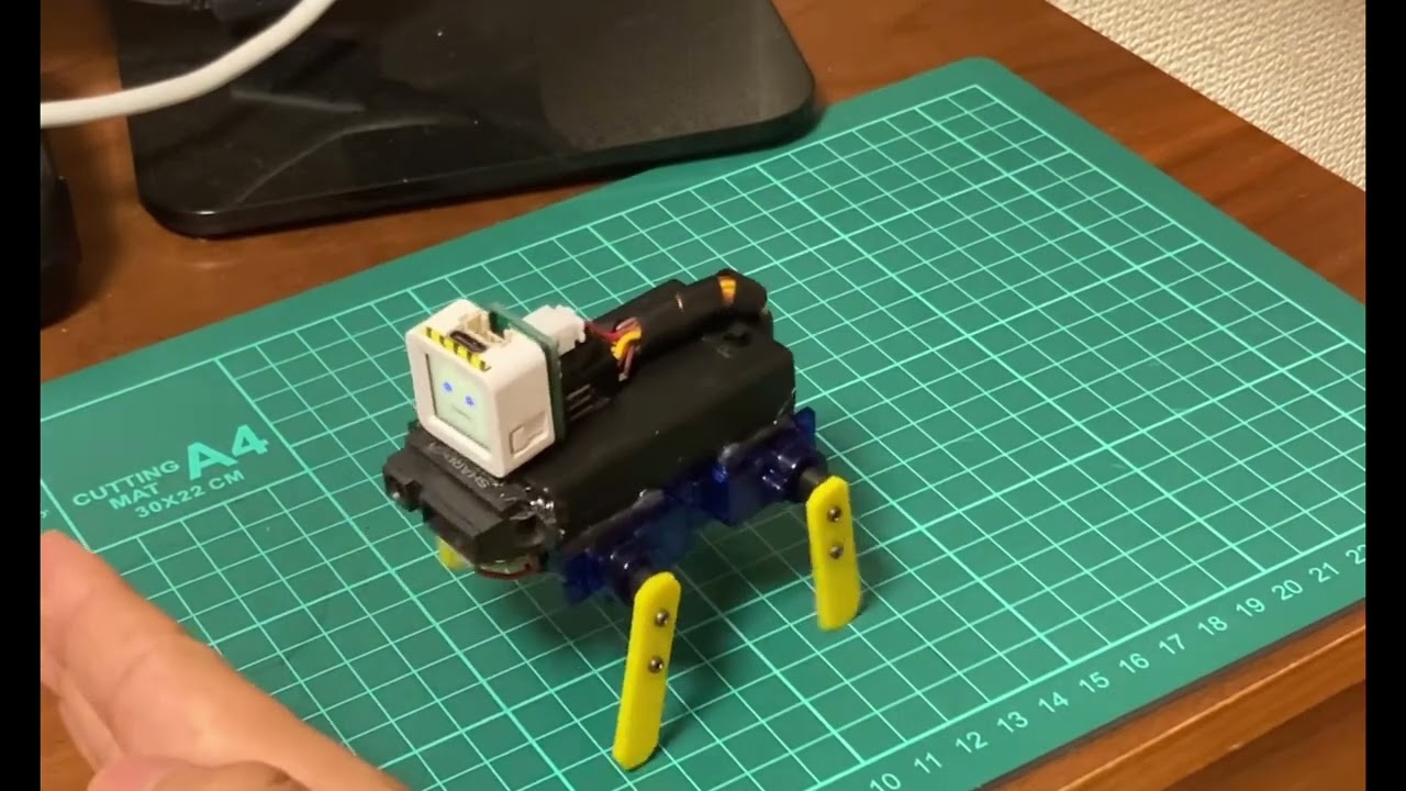 M5AtomS3 4axis Quadruped robot M5Stack Japan Creativity Contest 2023