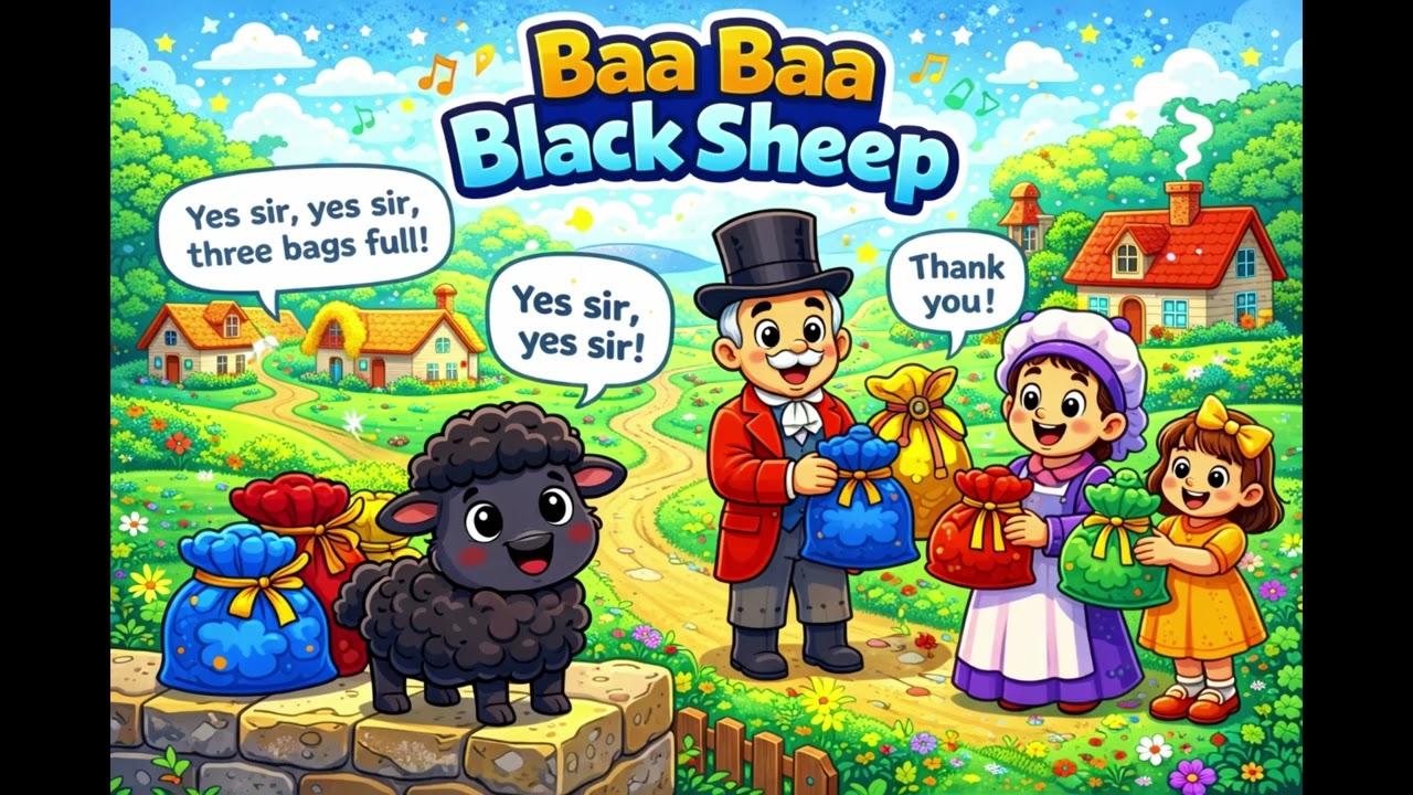 Ba ba black sheep | Kids Fun Crew Nursery Rhyme
