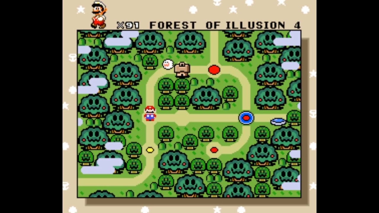 Super Mario World SNES Playthrough Forest of Illusion Part 5 of 9 (ALL Secret Exits)