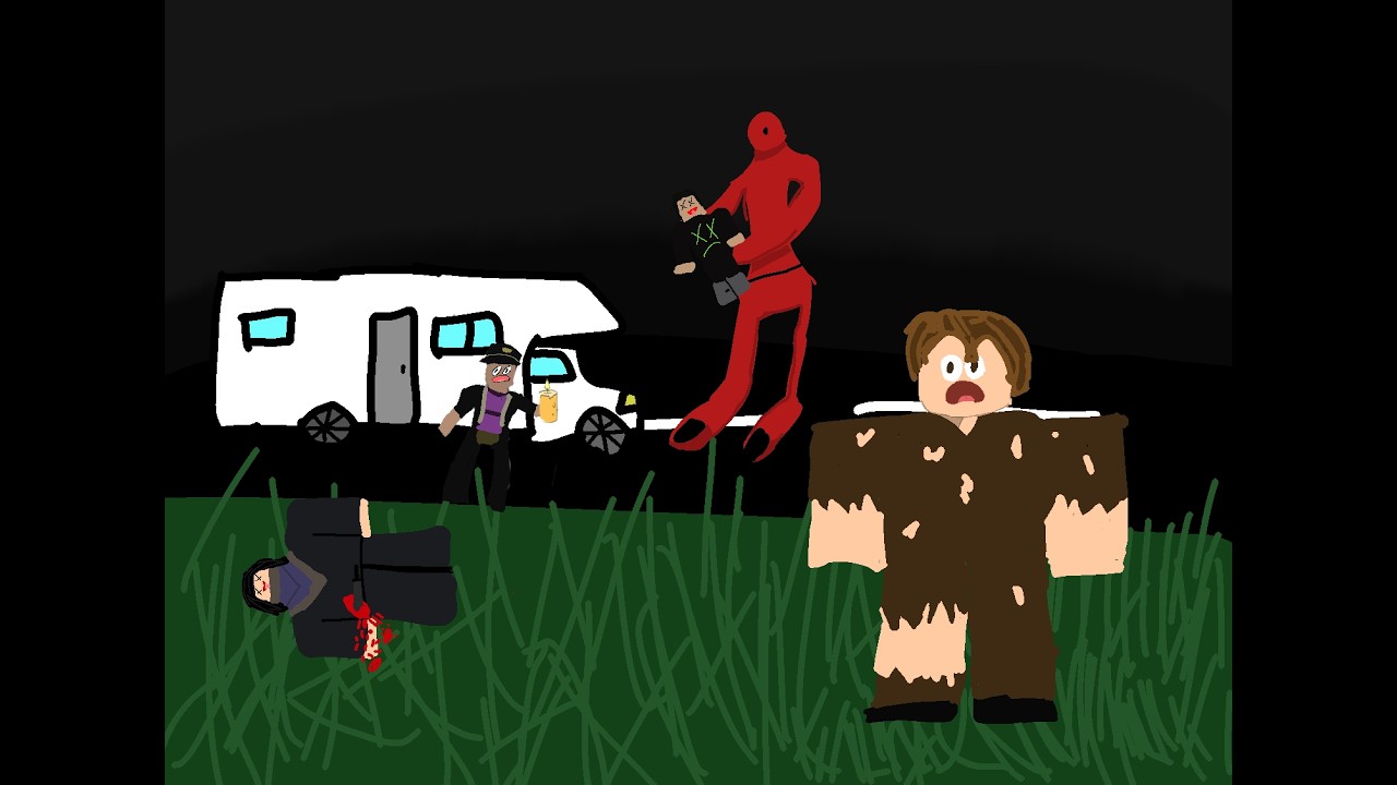 Getting Chased by a Red Monster w/ 4 idiots