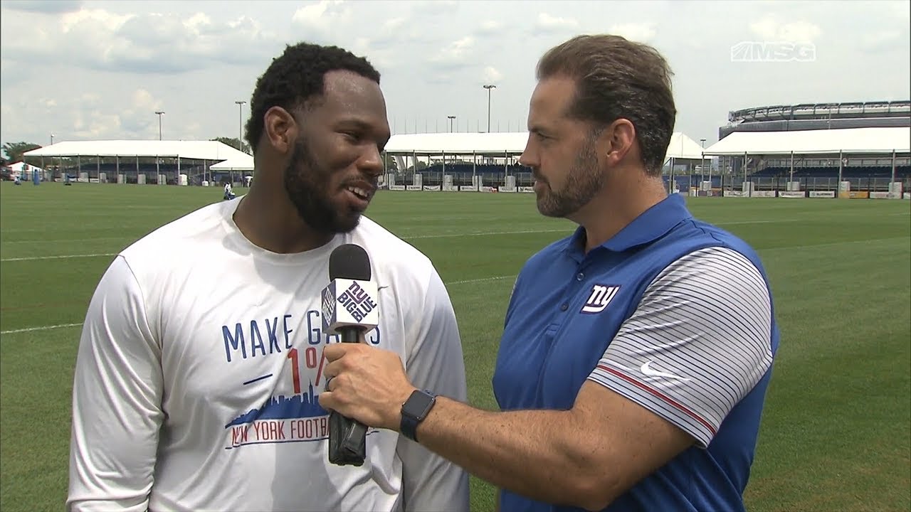Bobby Hart Encouraged With Offensive Line's Play | New York Giants | MSG Networks