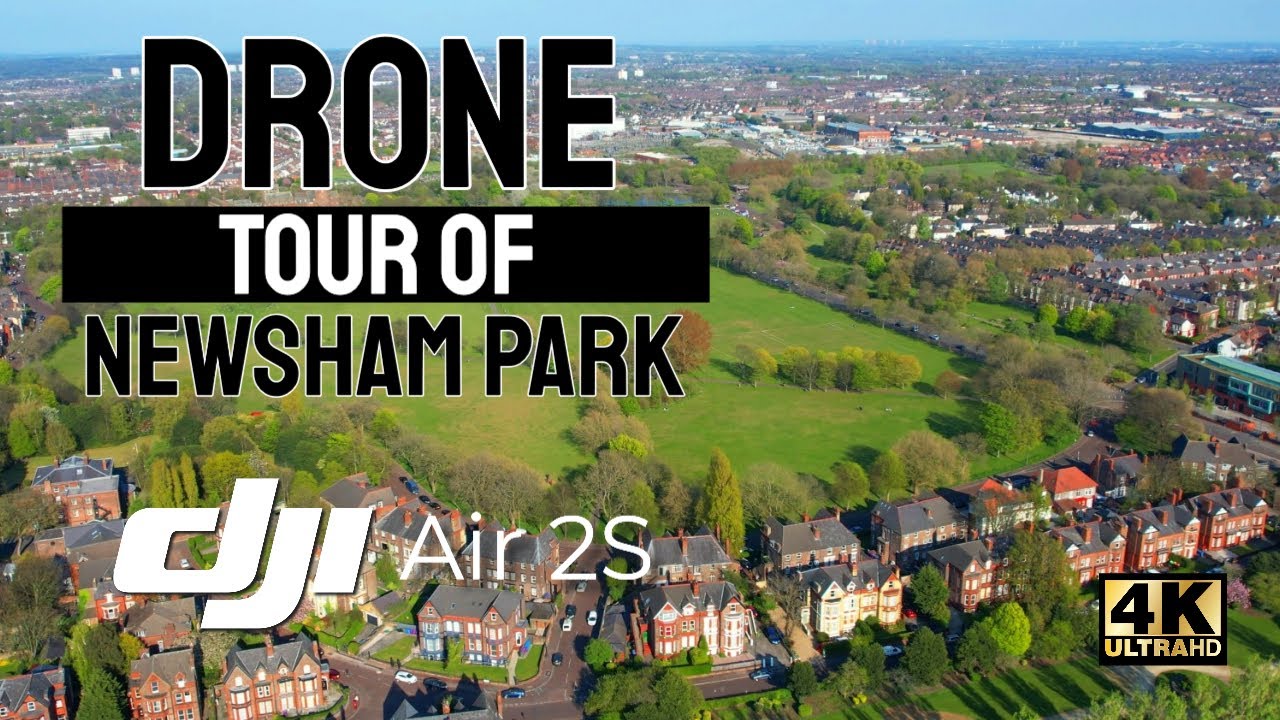 Drone Tour Of Newsham Park Liverpool DJI Air 2S