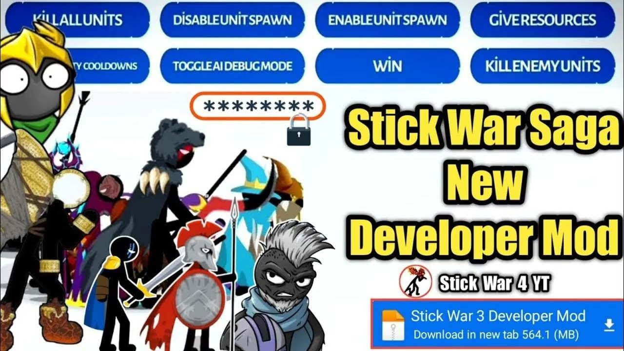 🔥 Stick War Saga: NEW Developer Mod UNLOCKED! (Cheats + Secret Units)
