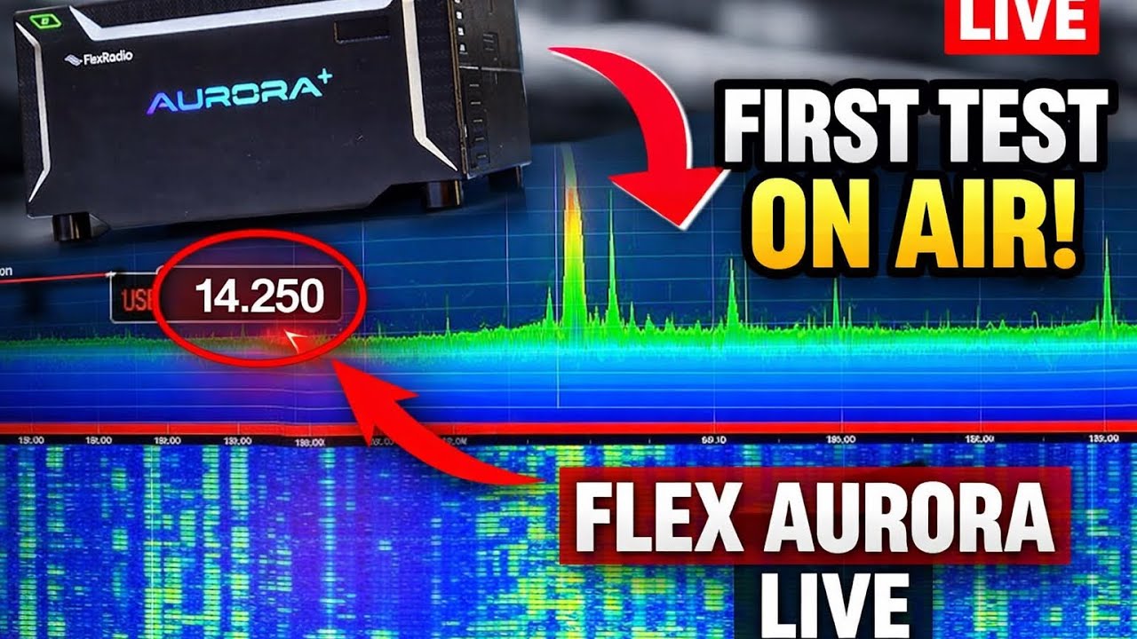 Ham Radio LIVE – Flex Radio Auror First Test On Air | 20M Band Conditions