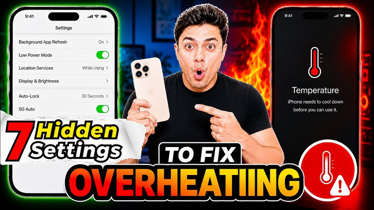7 Hidden iPhone Settings to Fix OverHeating (Must Change!)