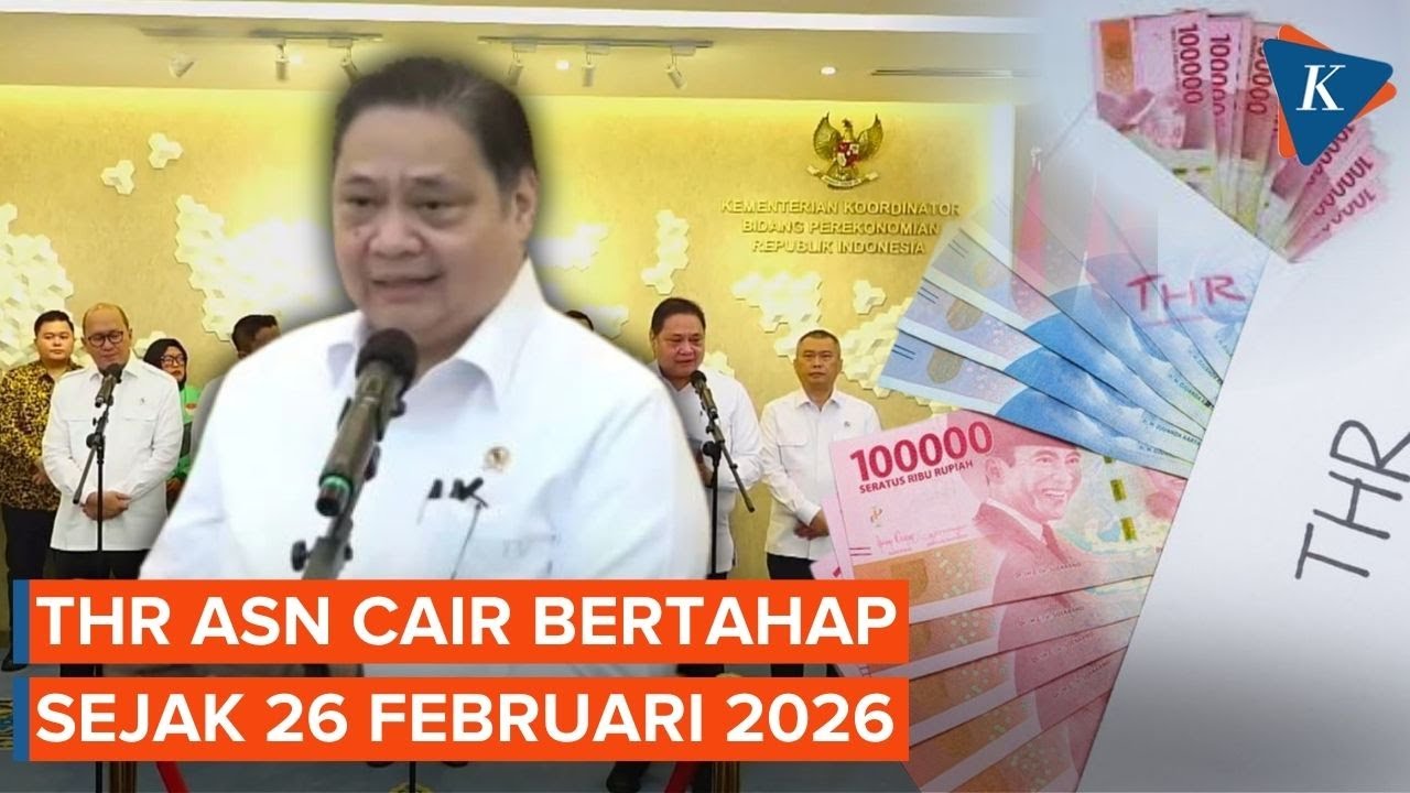 Menko Airlangga: Pencairan THR ASN-TNI-Polri Sudah Mulai Sejak 26 Februari 2026