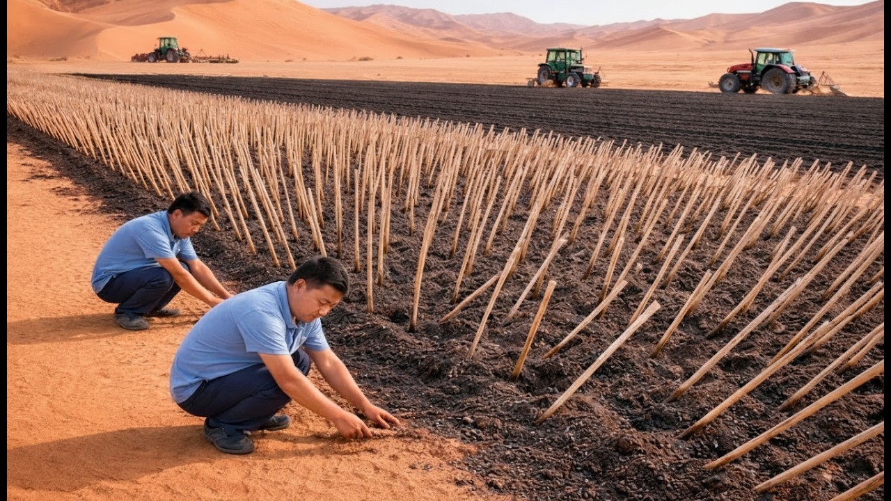 China Vergrub Millionen Tote Bäume Im Sand – 10 Jahre Später War Das Ergebnis Überraschen