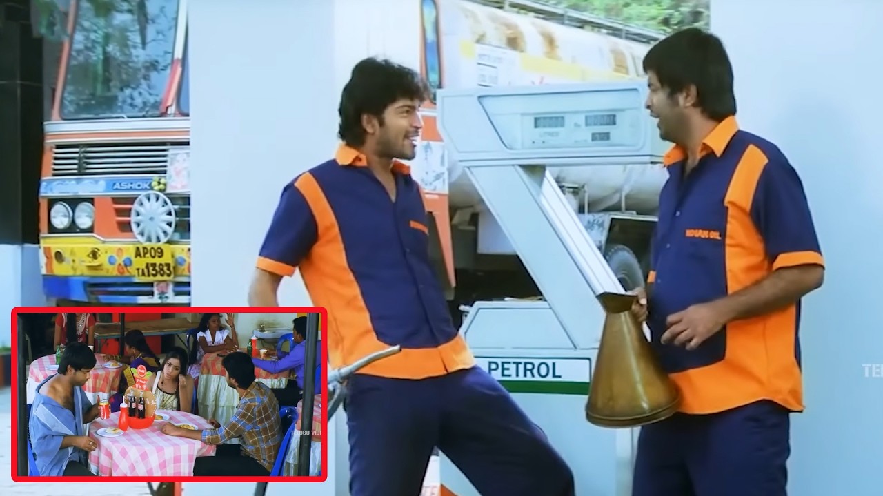 Allari Nraesh & Vennela Kishore Hilarious Movie Petrol Bunk Comedy Scene | @TeluguVideoZ