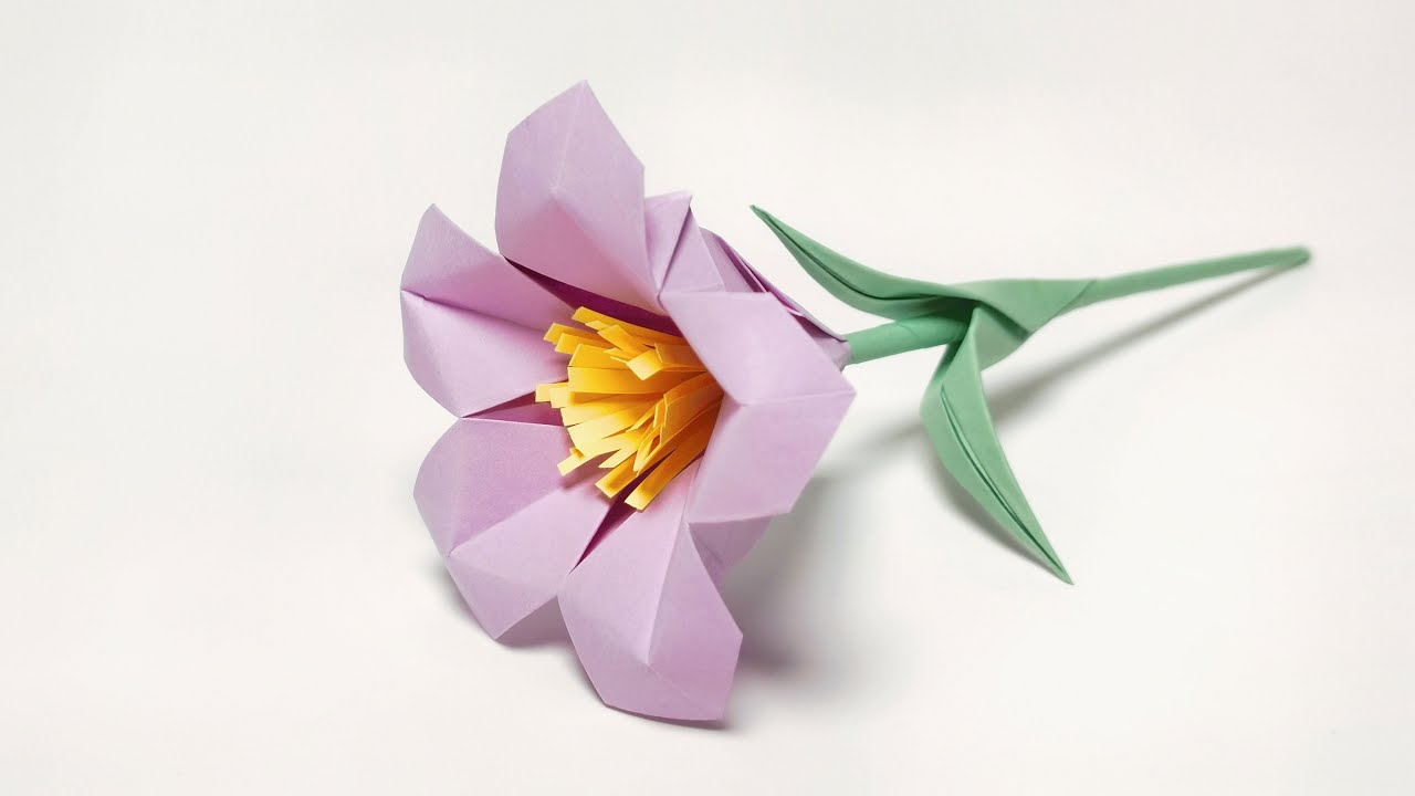 How to Make an Origami Platycodon Balloon Flower | Origami with Josie