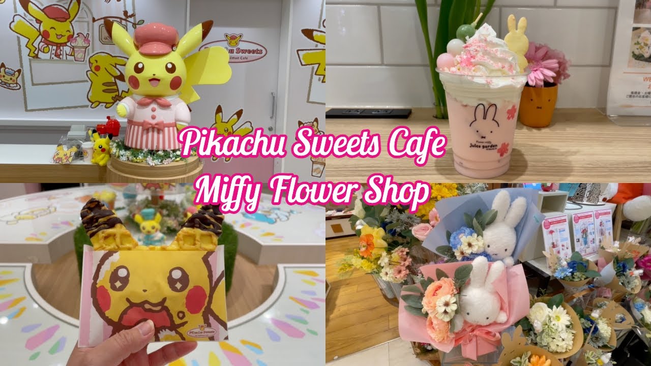 JAPAN VLOG - Pikachu Sweets Cafe, Miffy Flower Shop🌷Starry Galaxy Bar