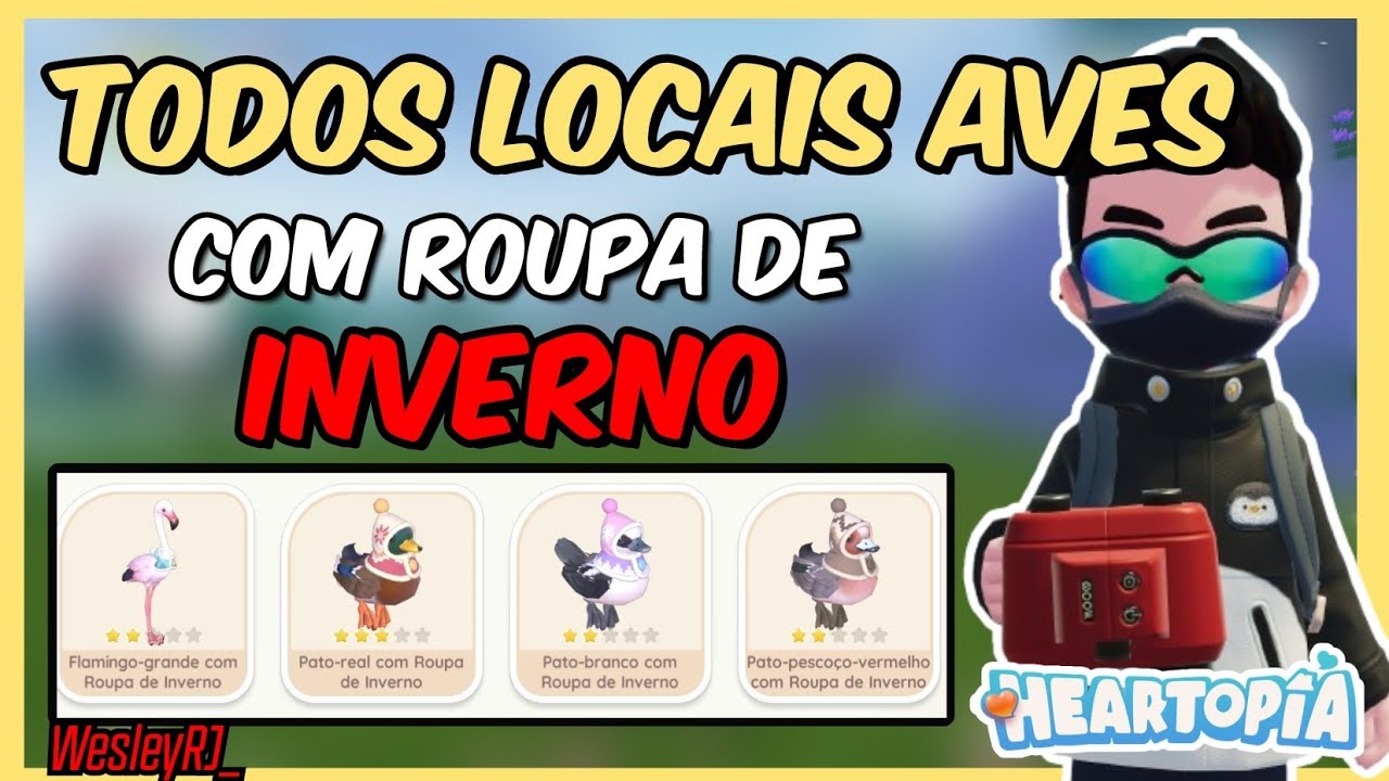 HEARTOPIA | LOCAIS das AVES COM ROUPA DE INVERNO