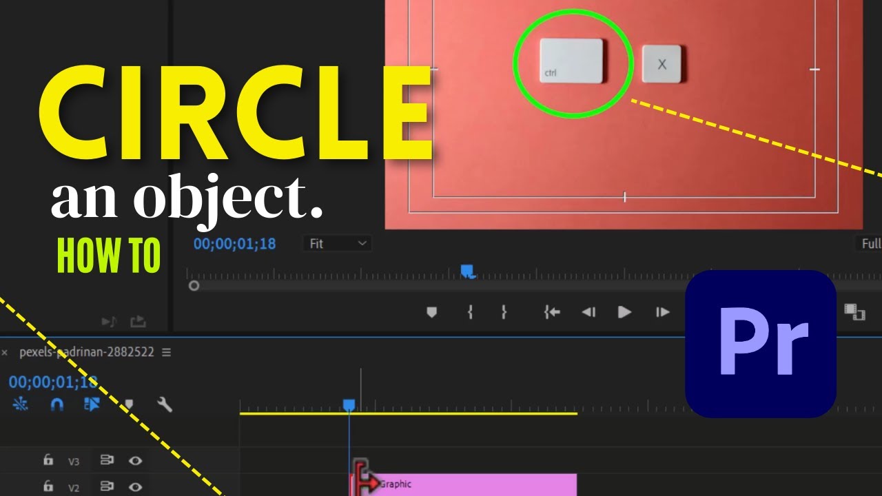 How to circle an object using ellipse tool in premiere pro (In 1 Minute Tutorial)