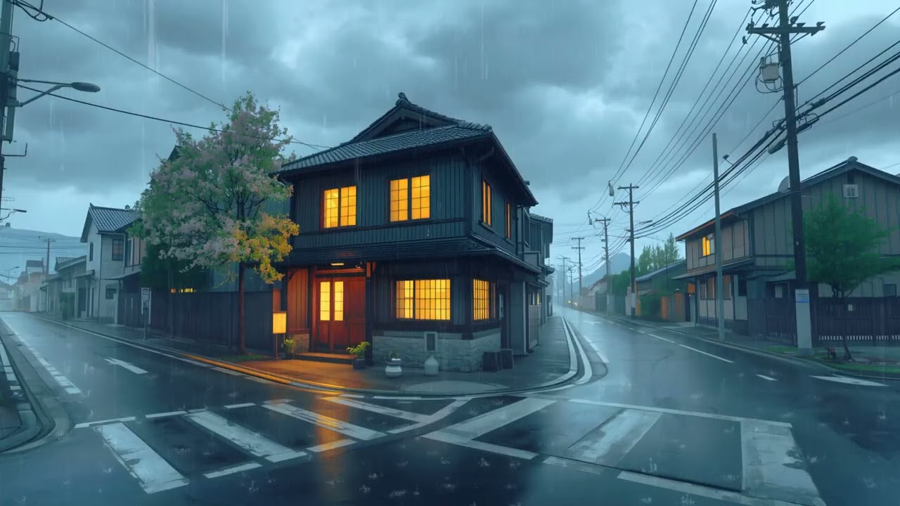 Rainy Café Ambience 🌧️ Smooth Lofi Rain for Study Time