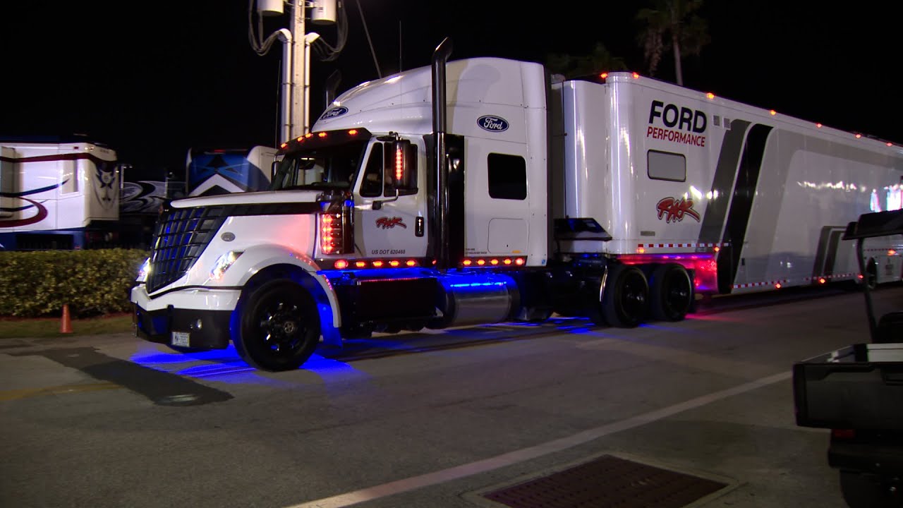 NASCAR HAULERS ARRIVE AT DAYTONA TO START 2025 SEASON