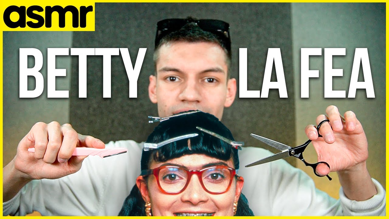 ASMR roleplay corte de cabello y cambio de look a Betty la Fea ASMR español