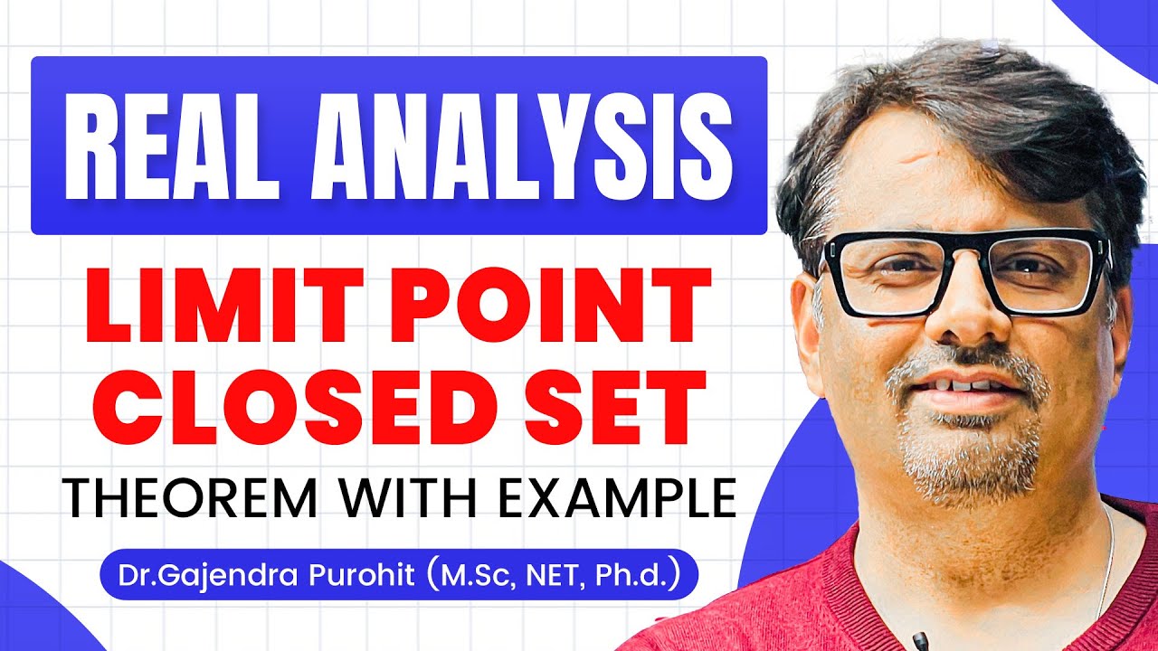 Real Analysis | Limit Point | Derived Set, Closed Set & Closure Of Set  Definition & Examples