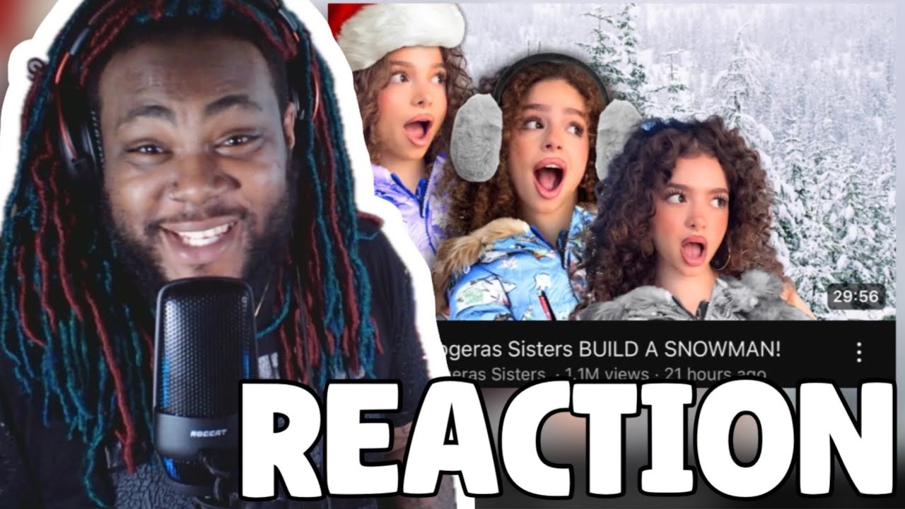 THIS WAS SO FUNNY!! KALOGERAS SISTERS BUILD A SNOWMAN! | REACTION