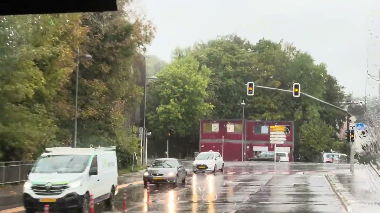 Bad Weather Rain Drive | Foetz Am Brill ➝ Esch-sur-Alzette | Luxembourg Roads | 2025