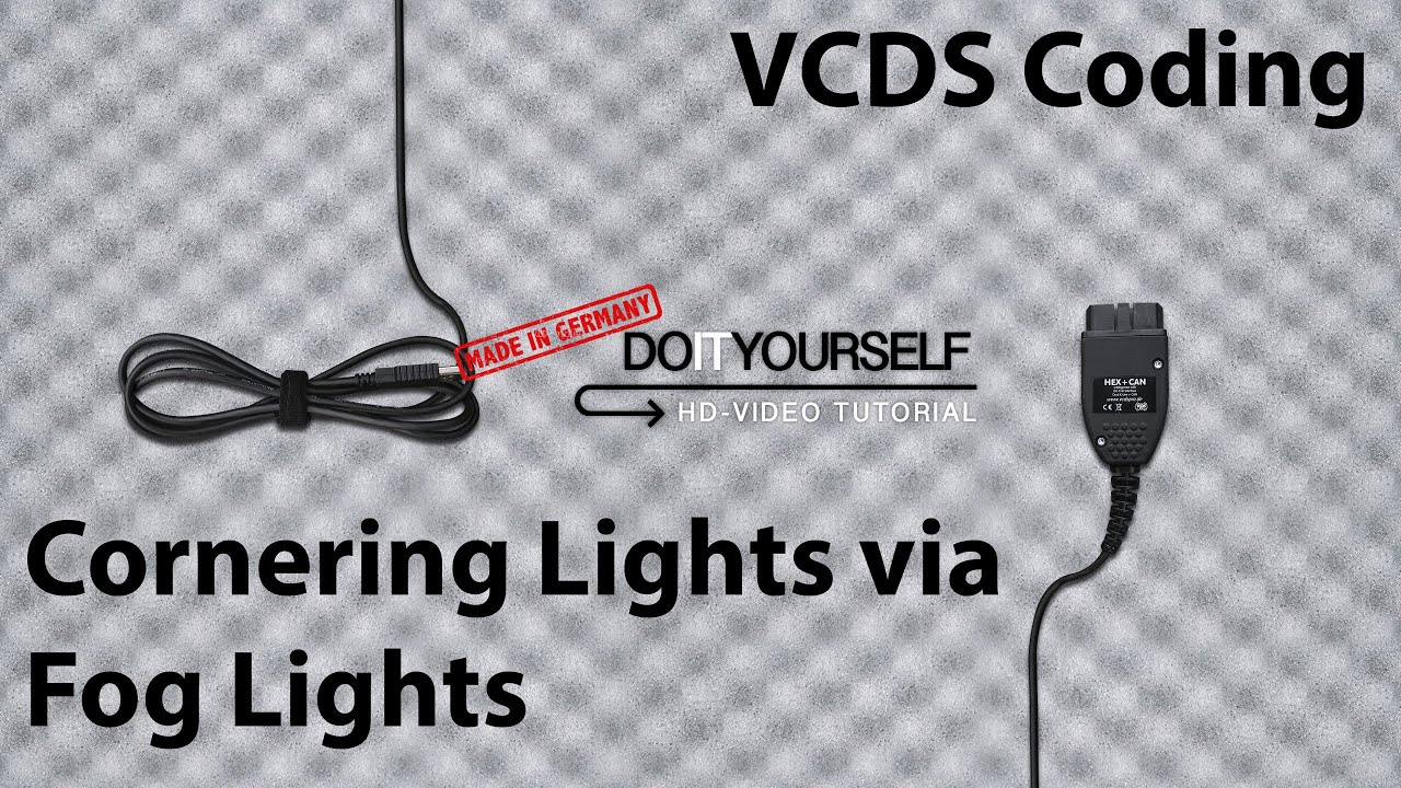 [Golf V] How To encode Cornering Lights via Fog Lights with VCDS Tutorial (HD)