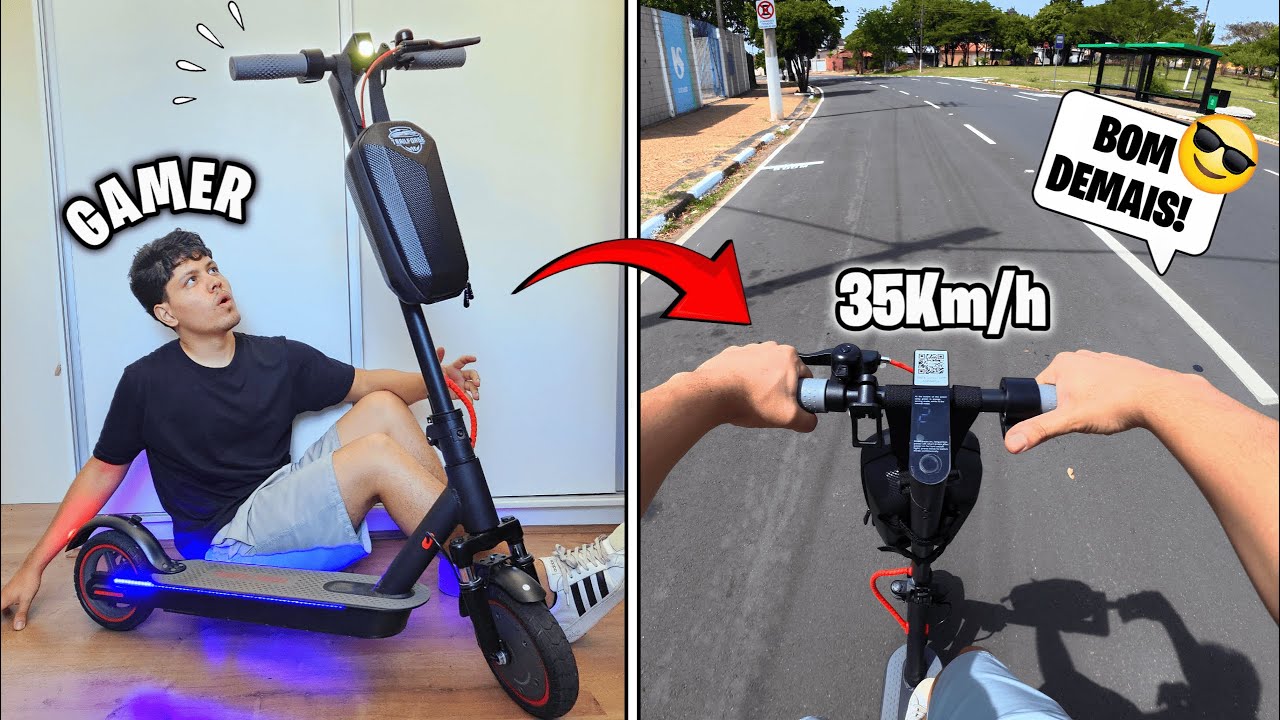 Eu Comprei o PATINETE ELÉTRICO GAMER da Internet (Anda muito!) 😂🚀