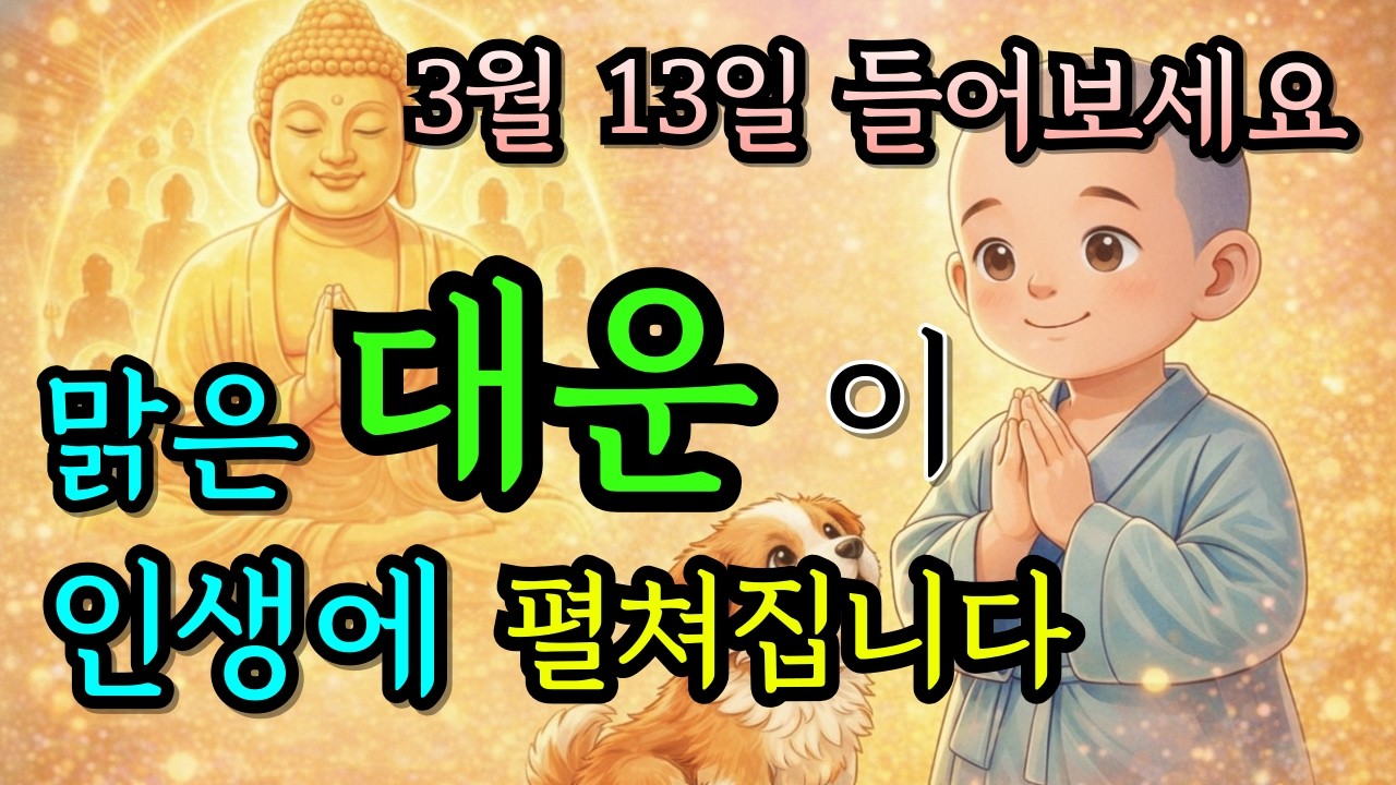 듣자마자 대운 들어오는 불교노래 연속듣기 |집안 만사형통 불교 음악 모음집 | 매일 듣고 소원성취합니다 #금전운#천수경#찬불가모음
