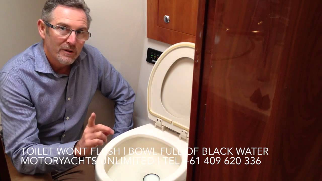 Sealand Vacuflush Toilet won't flush - Bowl full of water