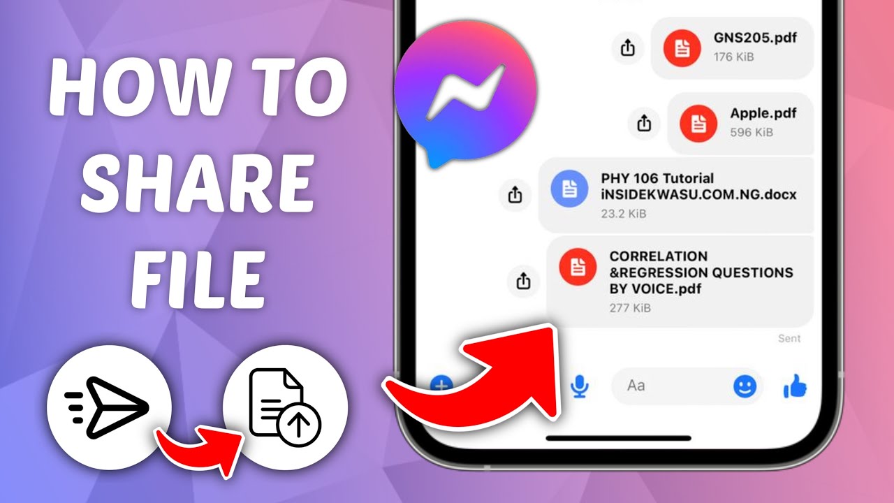 How to Send Files in Messenger (iPhone & Android)