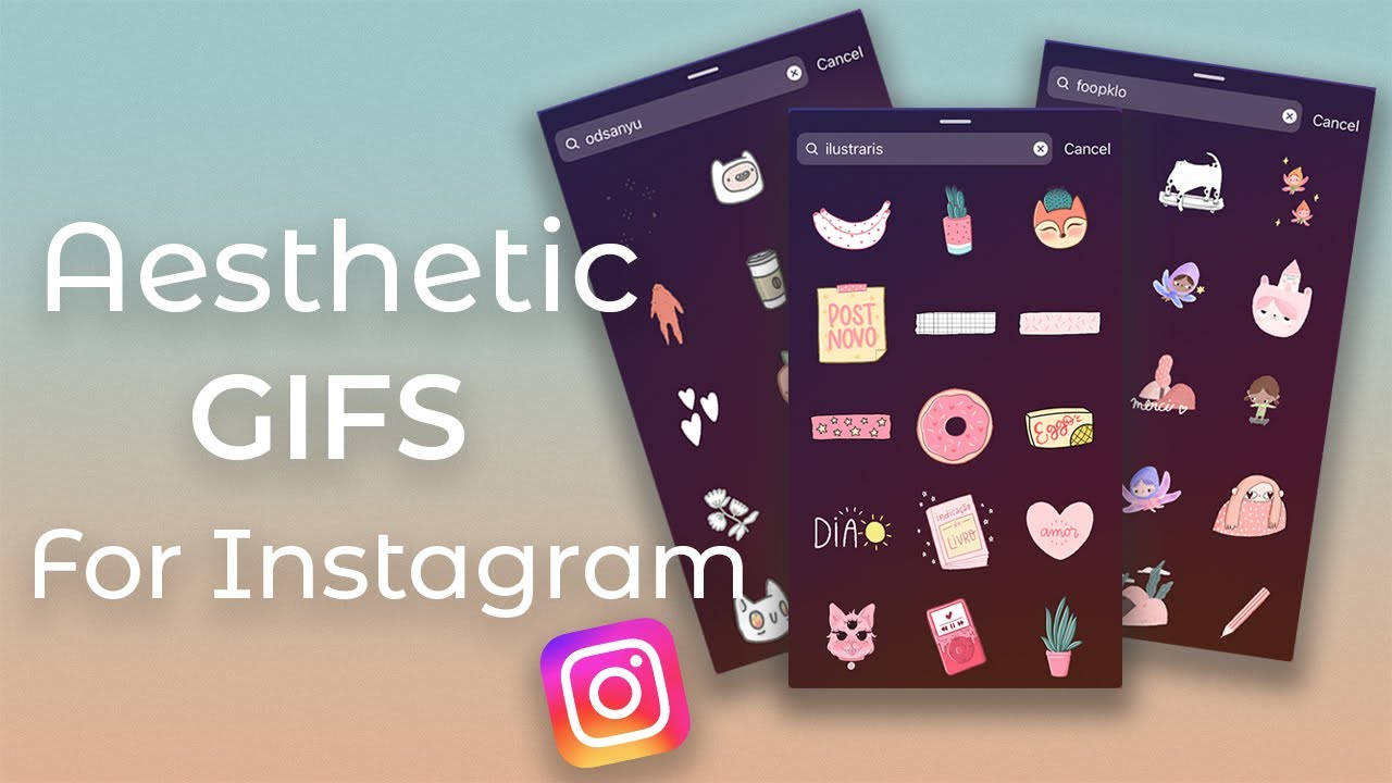 Find Your Aesthetic: Instagram GIF STICKER Keywords ✨