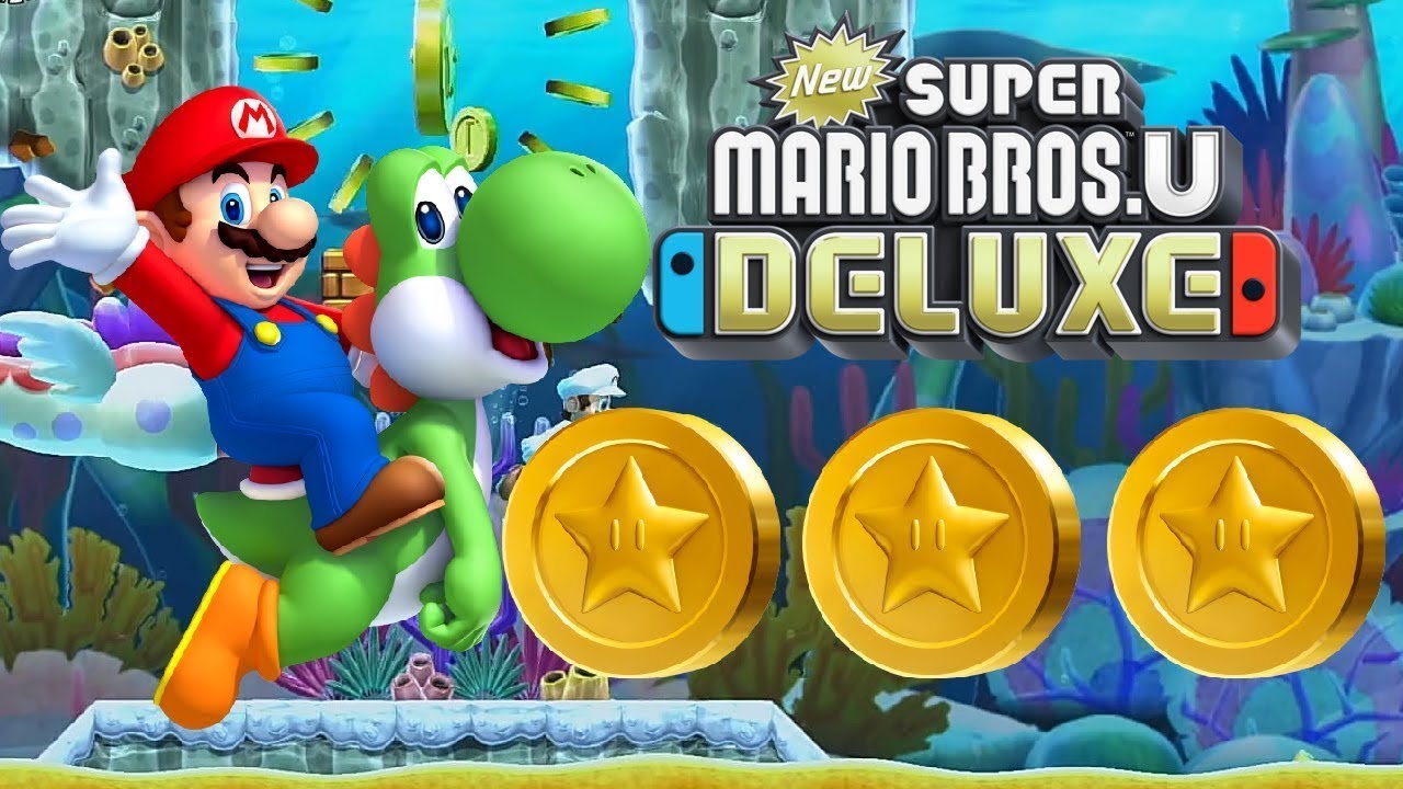 Sparkling Waters-2 Tropical Refresher | 3/3 Star Coins | NEW Super Mario Bros U Deluxe