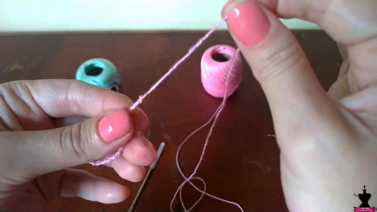 Aula de CROCH&Ecirc; INICIANTE correntinha linha fina | Aula 1