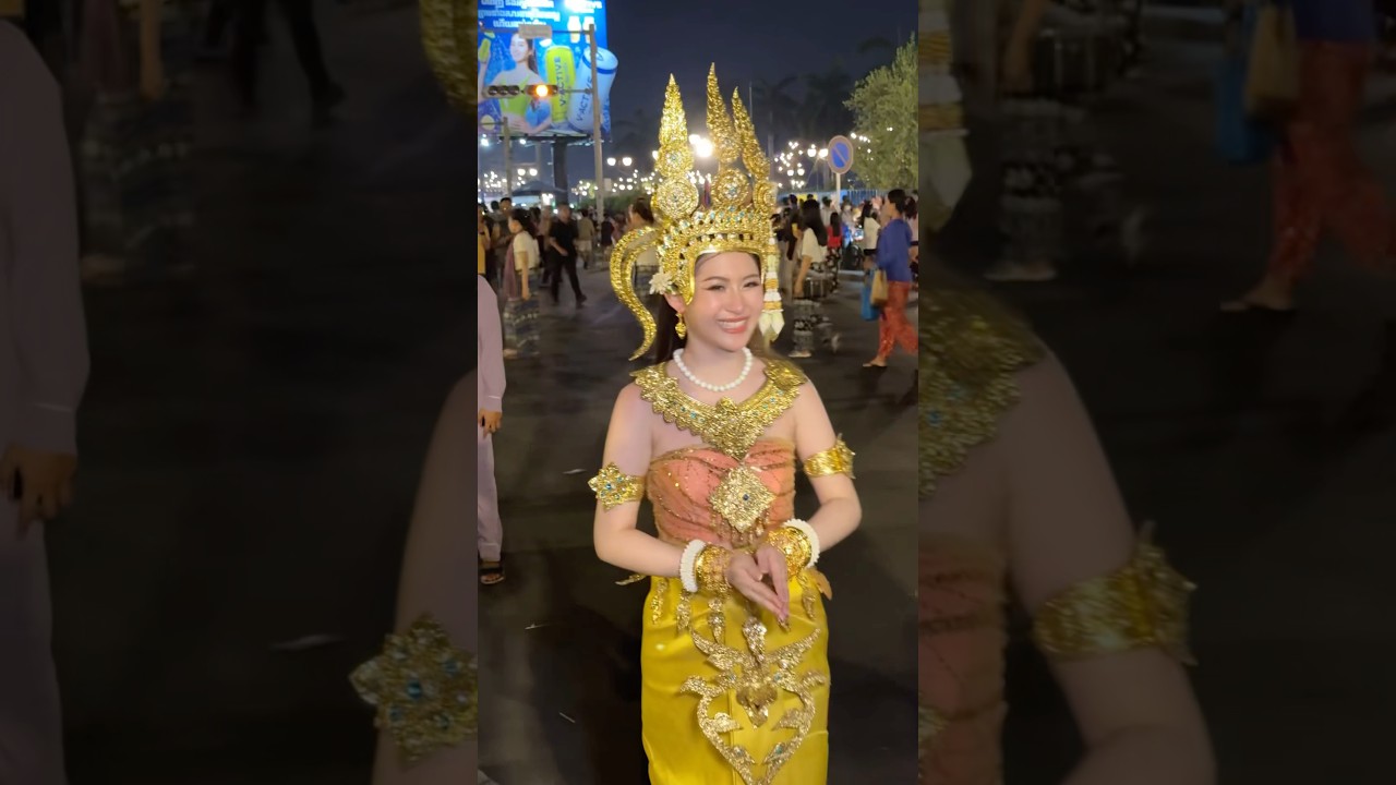 Beautiful Cambodia Traditional Dress #cambodia #beautiful #shorts #videos