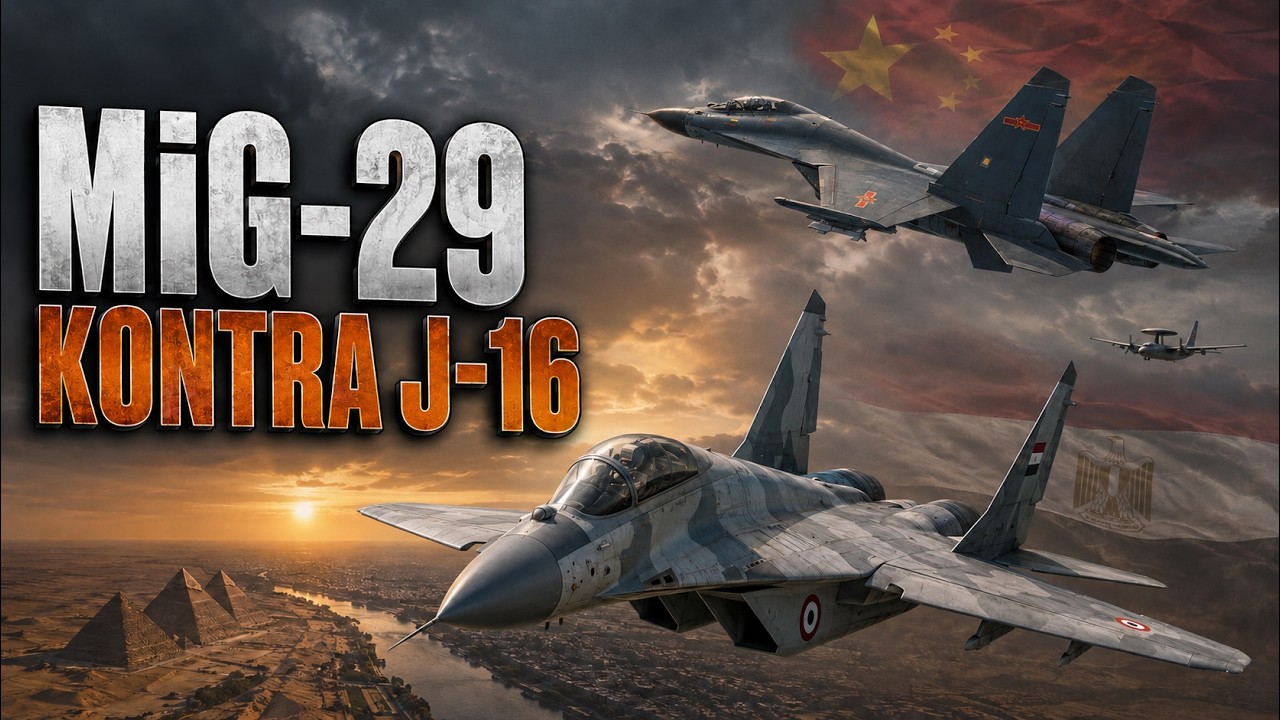 MiG-29 vs. J-16 Manewry w Egipcie