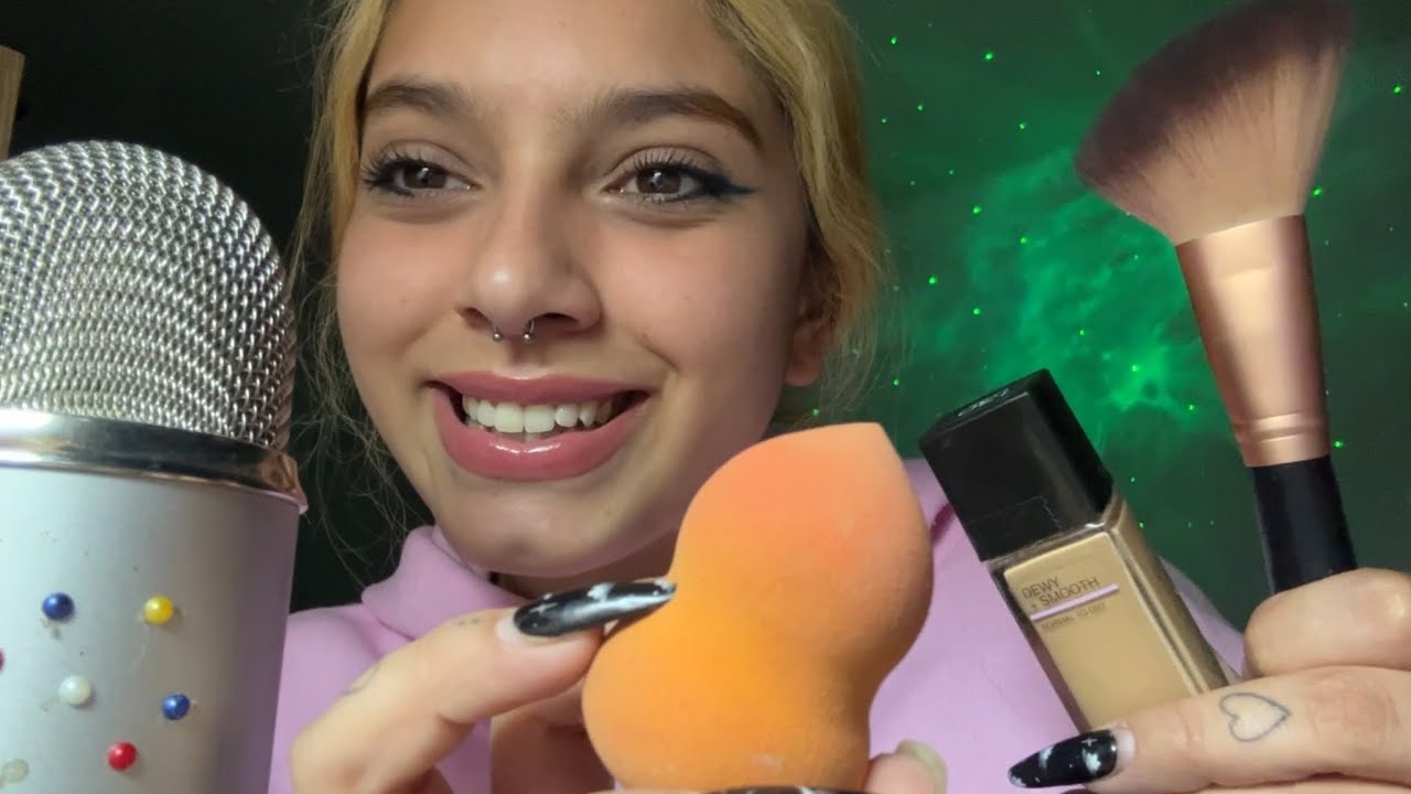 ASMR TE MAQUILLO SUAVESITO PARA QUE DUERMAS EN MINUTOS| SOFIWI