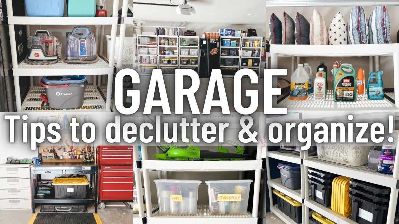 MASSIVE GARAGE DECLUTTER AND ORGANIZE | 2022 GARAGE ORGANIZE WITH ME | GARAGE ORGANIZING TIPS 2022