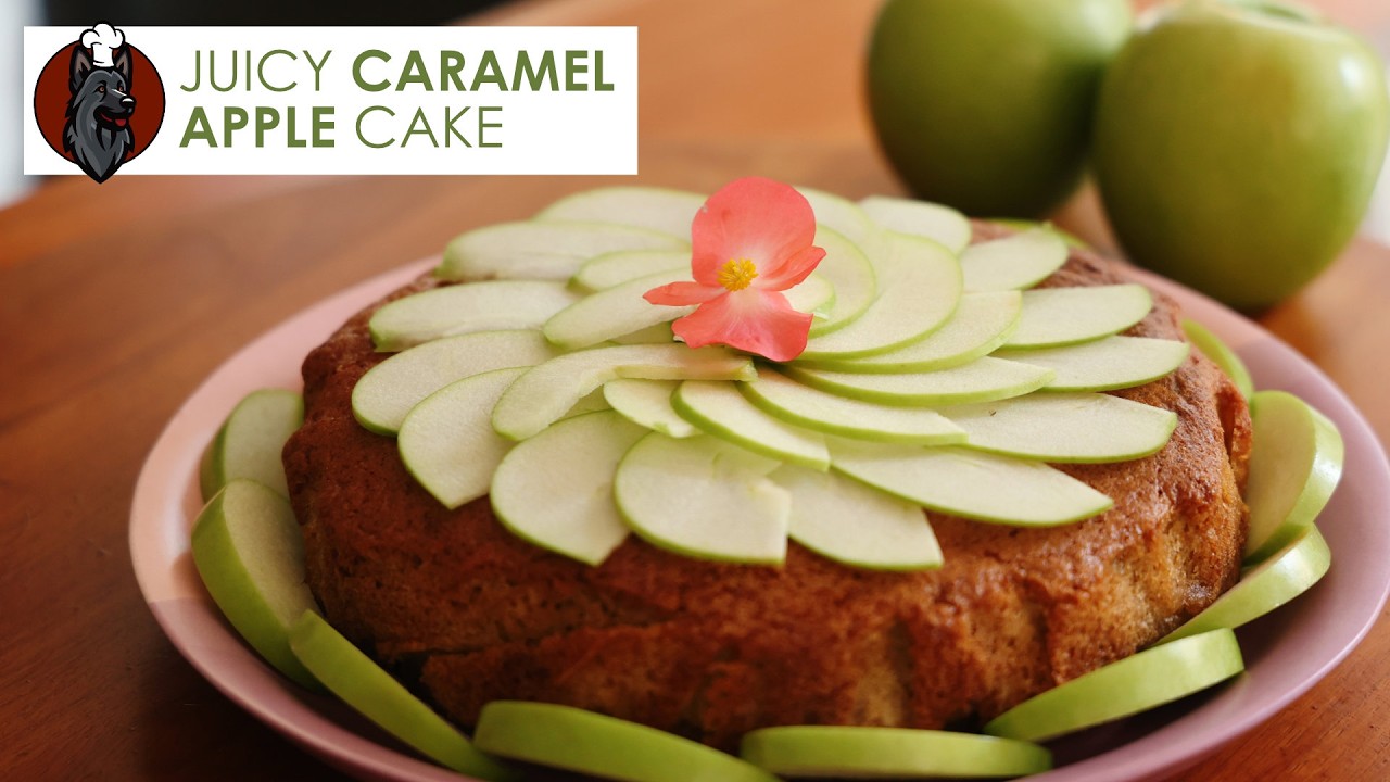 Juicy Caramel Apple Cake