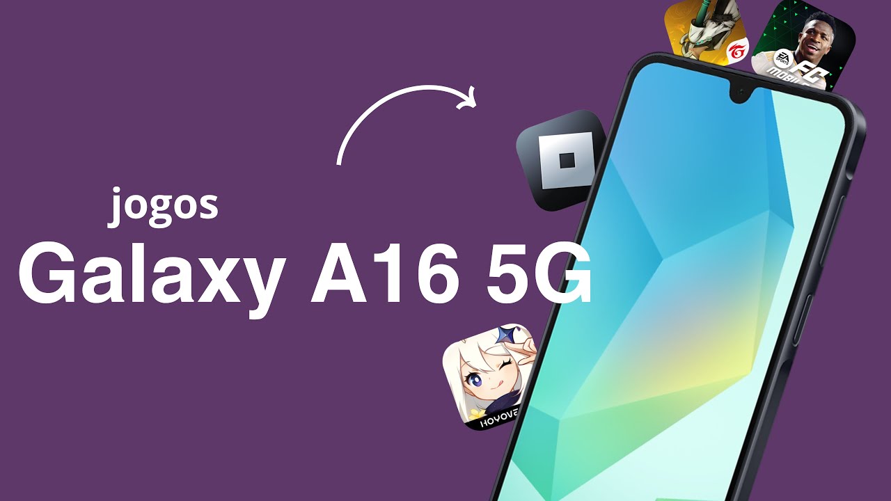 Galaxy A16 5G É Bom Para Jogos? Teste (Free Fire, Roblox, Genshin Impact, EA FC e Mais)