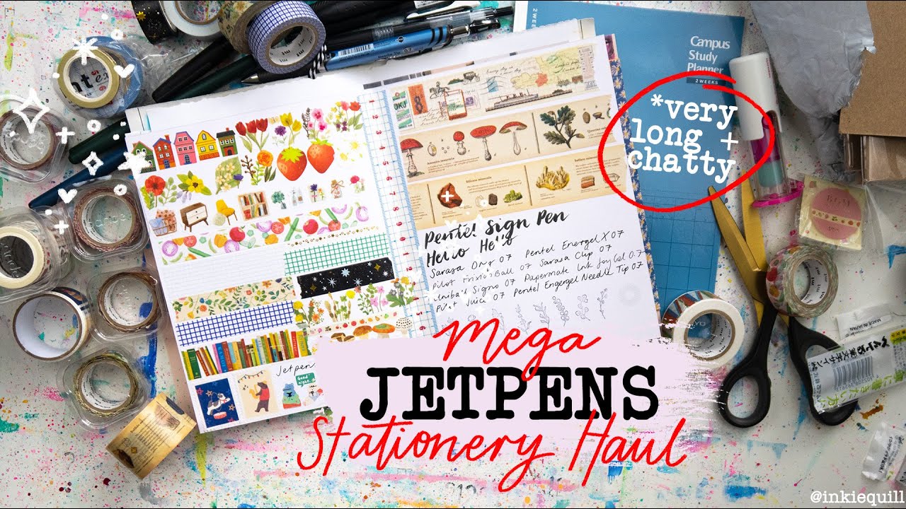 ✏️ NEW STATIONERY FINDS!! *Giant Jetpens Stationery Haul - Washi, Pens, Traveler's Notebooks + More*