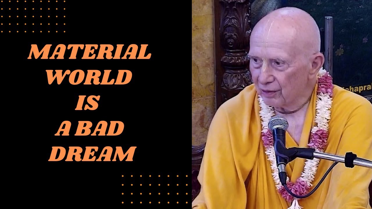31st Dec. '22 | H.H. Chandramouli Swami Maharaj | Material world is a bad dream | ISKCON Chowpatty.