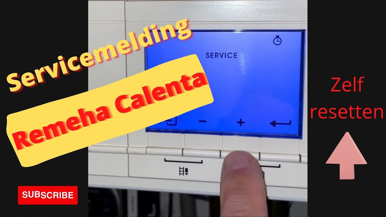 Remeha servicemelding resetten????
