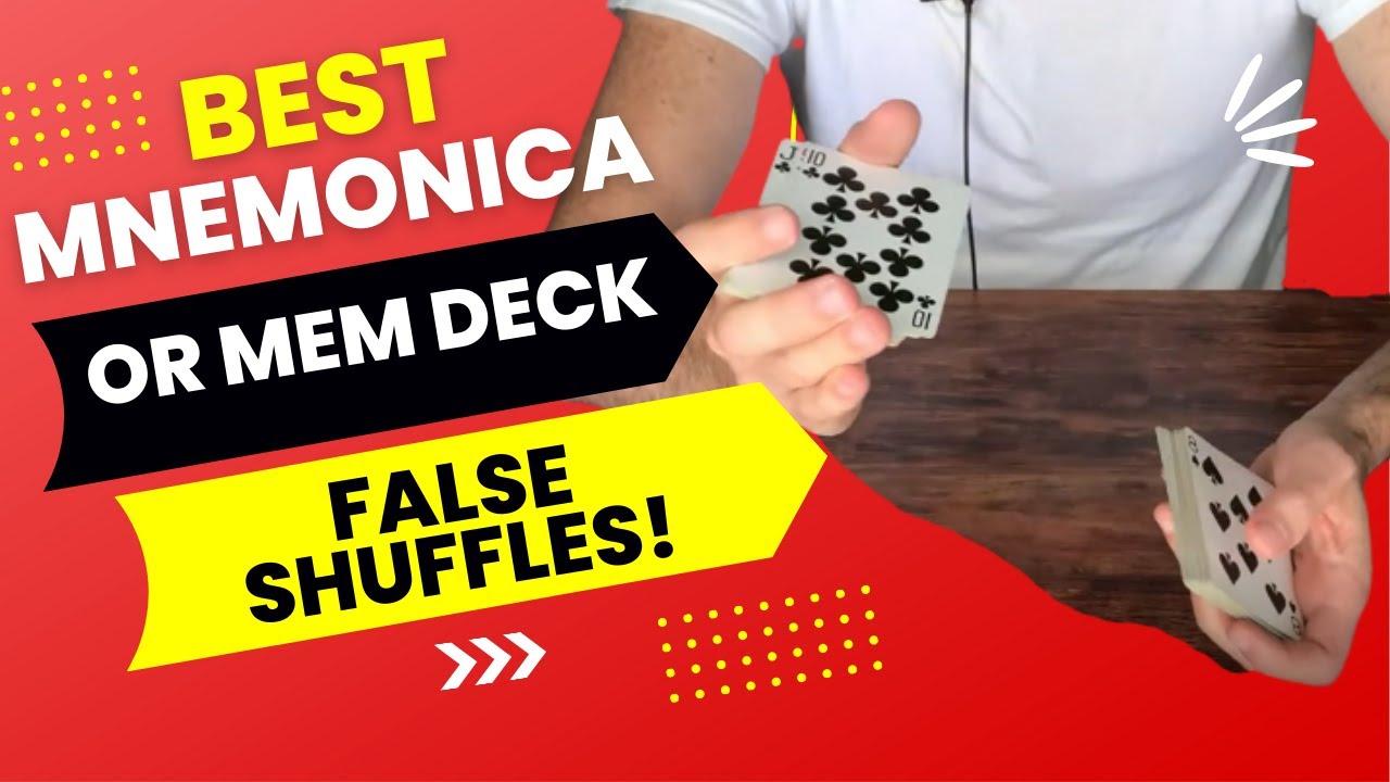 BEST Mnemonica or Mem Deck FALSE SHUFFLES! (Easy & Convincing False Shuffles for Mnemonica Stack)